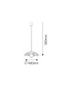 Rabalux Vino Висящи осветителни тела IP20 E27 1x MAX 60W 4795 - 5