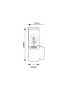 Rabalux Wellington Външно стенно осветление IP44 E27 1x MAX 60W K 7502 - 7