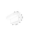Rabalux Zaragoza Външно стенно осветление IP54 LED 10W 4000K 77093 - 13