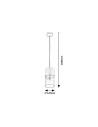Rabalux Zelkova Висящи осветителни тела IP20 E27 1x MAX 40W 3154 - 5