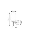 Rabalux Zenkai Аплик IP44 E14 1X MAX 10W K 71060 - 13