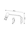Rabalux Zircon Аплик IP20 GU10 1X MAX 5W 5072 - 5