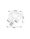 Rabalux Zircon Плафон IP20 GU10 3X MAX 5W 5071 - 5