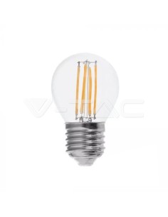 V-tac LED Крушка - 6W Filament E27 G45 6400К 130LM/W 2853 - Цена | LEDs4economy