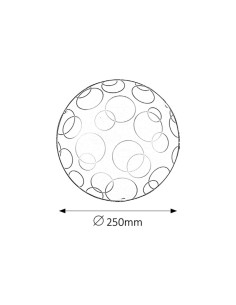 Rabalux Ada Плафон IP20 E27 (A50) 1x MAX 60W K 1843 - Цена | LEDs4economy 2
