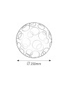 Rabalux Ada Плафон IP20 E27 (A50) 1x MAX 60W K 1843 - 2