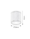 Rabalux Akron Плафон IP54 GU10 1x MAX 35W K 8150 - 2
