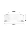 Rabalux Aldona Плафон IP20 E27 2x MAX 10W K 3859 - 2