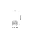 Rabalux Alessandra Висящи осветителни тела IP20 E27 1x MAX 60W K 2161 - 3