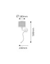 Rabalux Anastasia Аплик IP20 E27 1x MAX 60 + LED 1W 4000 2629 - 5