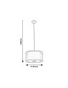 Rabalux Aneta Висящи осветителни тела IP20 E27 3x MAX 40W K 5096 - 3
