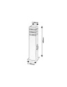 Rabalux Ankara Външни стоящи лампи IP44 E27 1x MAX 12W K 77122 - 6
