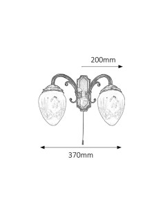 Rabalux Annabella Аплик IP20 E14 2x MAX 40W K 8632 - Цена | LEDs4economy 2