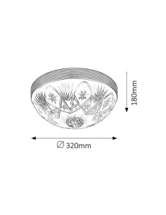 Rabalux Annabella Плафон IP20 E27 2x MAX 60W K 8638 - Цена | LEDs4economy 2