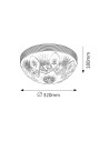Rabalux Annabella Плафон IP20 E27 2x MAX 60W K 8638
