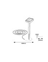 Rabalux Ansoo Соларно осветление IP44 LED 0,26W 3000K 77016 - 3
