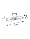 Rabalux Arash Плафон IP20 LED 40W 3000-6500 71403 - 6