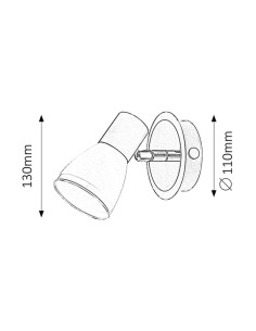 Rabalux Ati Спот осветление IP20 E14 1x MAX 15W K 5976 - Цена | LEDs4economy 2