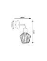 Rabalux Belano Аплик IP20 E27 1x MAX 40W K 3538 - 3