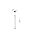 Rabalux Black torch Външни стоящи лампи IP44 E27 1x MAX 25W K 8148 - 2
