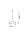 Rabalux Bloomy Висящи осветителни тела IP20 E27 1x MAX 60W K 1848 - 2