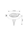 Rabalux Bokod Външни декоративни лампи IP44 LED 0,05W 2500-3000K 77187 - 6