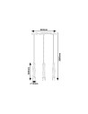 Rabalux Braulia Висящи осветителни тела IP20 GU10 3x MAX 50W K 72133