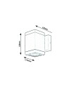 Rabalux Buffalo Външно стенно осветление IP54 GU10 1x MAX 35W K 7887 - 2