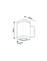 Rabalux Buffalo Външно стенно осветление IP54 GU10 2x MAX 35W K 7888 - 2
