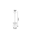 Rabalux Cardamom Висящи осветителни тела IP20 E14 1x MAX 40W K 3118 - 3
