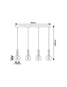 Rabalux Centio Висящи осветителни тела IP20 E27 4x MAX 40W K 72174 - 4