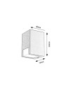 Rabalux Cernon Външно стенно осветление IP44 GU10 1x MAX 7W K 77054 - 4