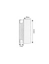 Rabalux Cernon Външно стенно осветление IP44 GU10 2x MAX 7W K 77055 - 5