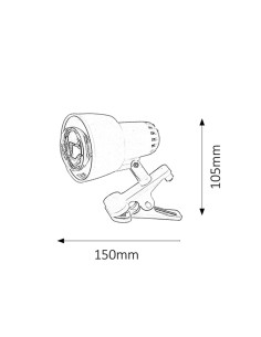 Rabalux Clip Настолни лампи IP20 E14 R50 1x MAX 40W K 4357 - Цена | LEDs4economy 2