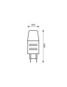 Rabalux COB-LED LED крушки IP20 W 4000K 1950 - 3