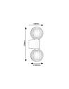 Rabalux Colzar Осветление за баня IP44 G9 2x MAX 3,5W K 75022 - 5