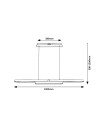 Rabalux Contessa Висящи осветителни тела IP20 LED 48W 4000 72031 - 4