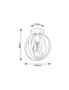 Rabalux Cortado Плафон IP20 E27 1x MAX 40W K 5359 - 3