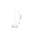 Rabalux Derek Висящи осветителни тела IP20 E27 1x MAX 60W K 2579 - 2