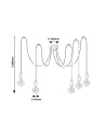 Rabalux Dollien Висящи осветителни тела IP20 E27 5x MAX 60W K 72075 - 4