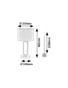 Rabalux Domiro Настолни лампи IP20 LED 8+ E27 1X MAX 60W 3000 74044 - 3