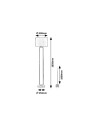 Rabalux Domiro Лампион IP20 LED 30+ E27 1X MAX 60W 3000 74043 - 2