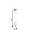 Rabalux Donati Висящи осветителни тела IP20 E27 1x MAX 40W K 5222 - 3
