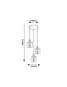Rabalux Donati Висящи осветителни тела IP20 E27 3x MAX 40W K 5223 - 2