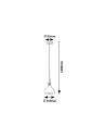 Rabalux Drusilla Висящи осветителни тела IP20 E27 1x MAX 40W K 72135 - 4