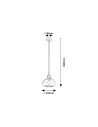 Rabalux Dvora Висящи осветителни тела IP20 E27 1x MAX 40W K 72021 - 4