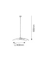 Rabalux Elina Висящи осветителни тела IP20 E27 1x MAX 60W K 3694 - 2