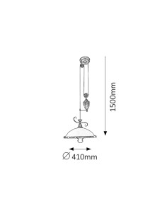 Rabalux Elisett Полилеи IP20 E27 1x MAX 60W K 2756 - Цена | LEDs4economy 2