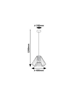 Rabalux Emerencia Висящи осветителни тела IP20 E27 1x MAX 40W K 72372 - Цена | LEDs4economy 2