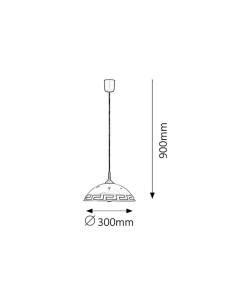 Rabalux Etrusco Висящи осветителни тела IP20 E27 1x MAX 60W K 7652 - Цена | LEDs4economy 2